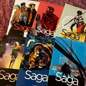 Saga Comic Book Collection - Colorful Volume Set